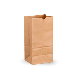Bolsa kraft fondo plano
